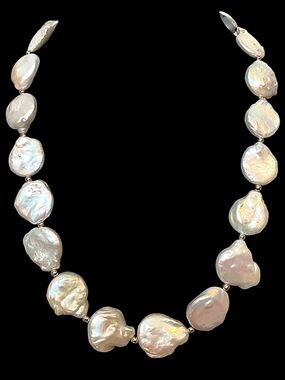 Vintage Baroque Freshwater Pearl Necklace 18.5”